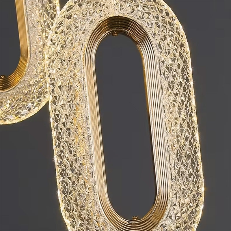 Lampa Wisząca Kryształowa Led G113-1cp Złota  4