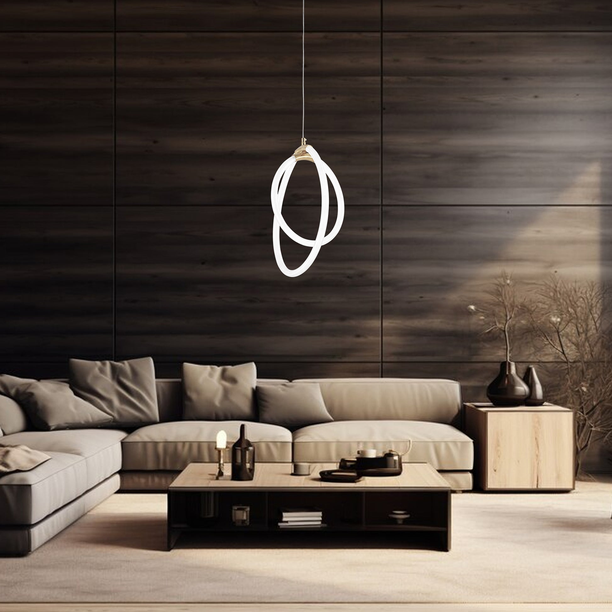 Lampa Wisząca Led G019-cp Złota  4