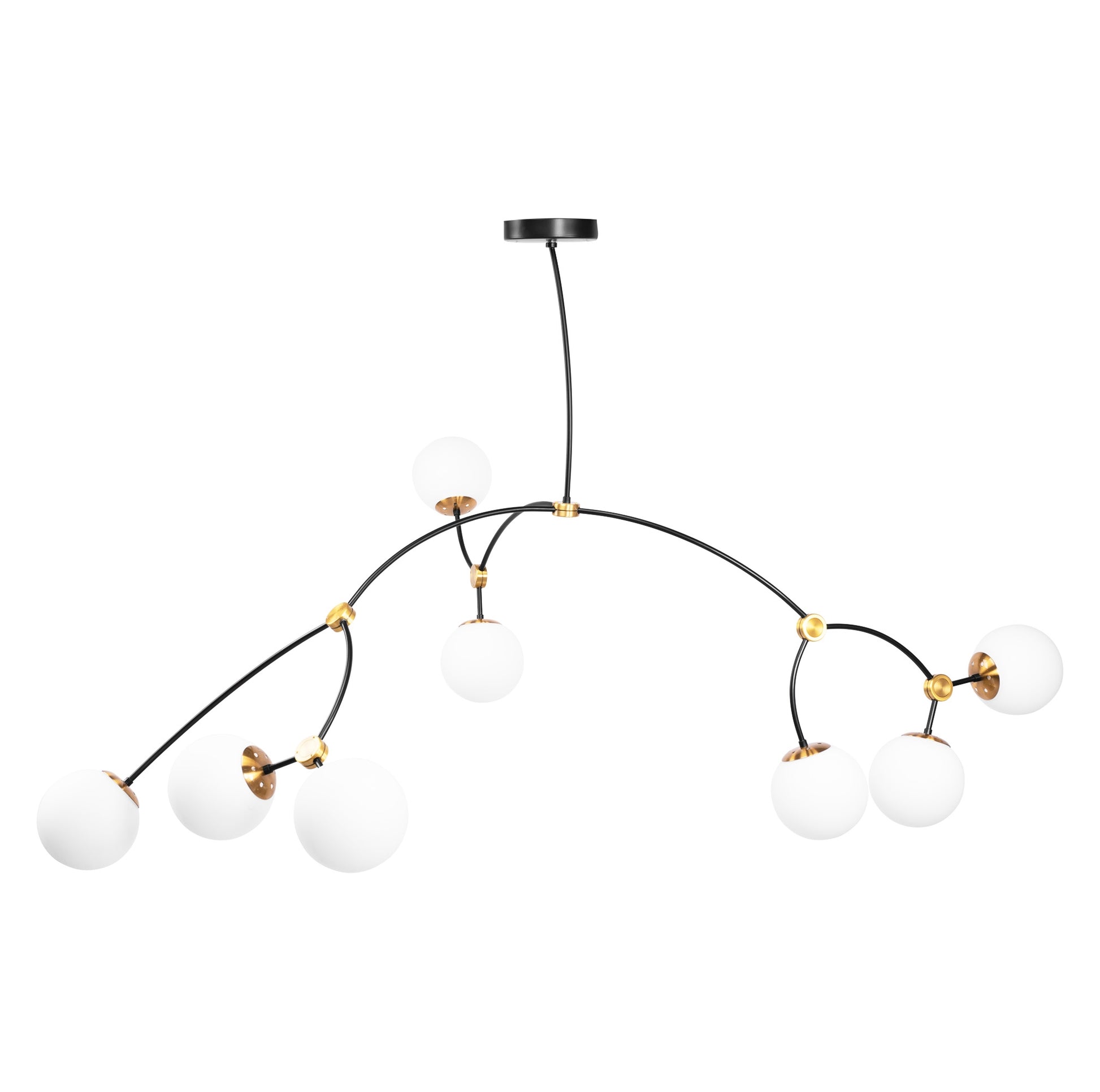 Lampa Wisząca Sufitowa Czarny Mat APP1673-8CP  1