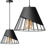 Lampa Sufitowa Wisząca Klosz Metal APP227-1CP Czarna  1