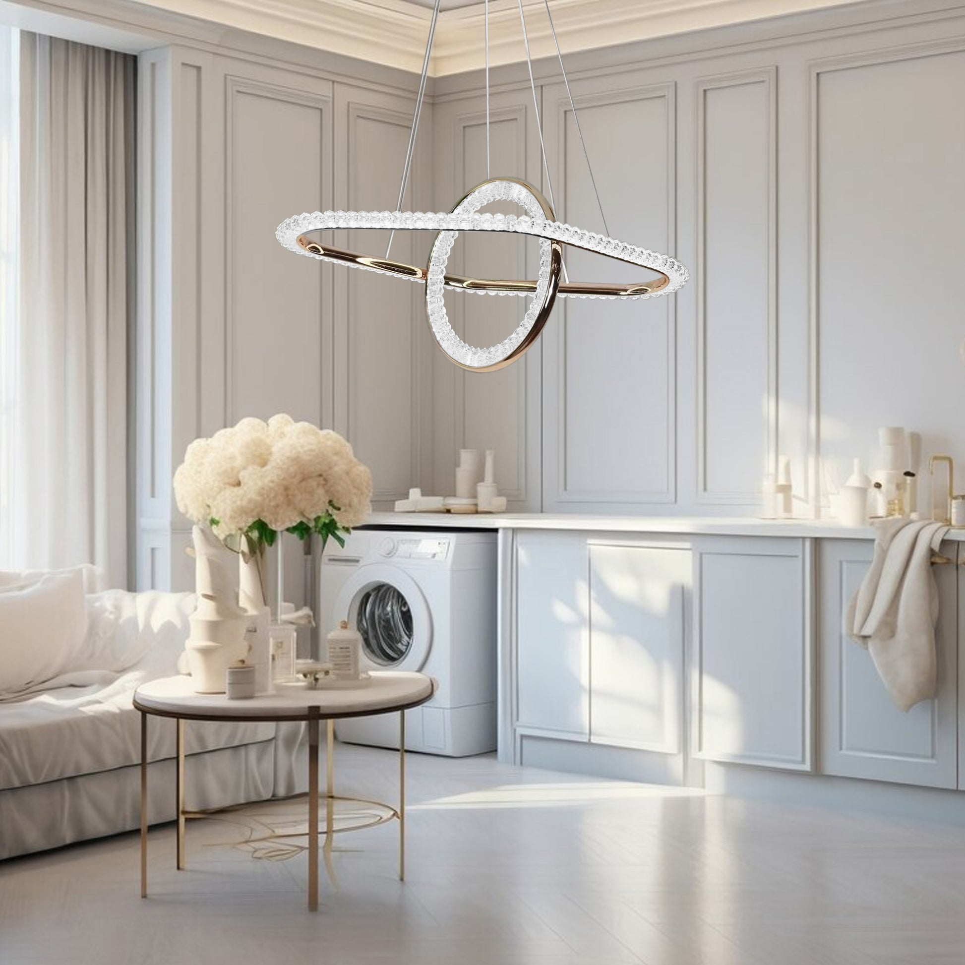 Lampa Wisząca Led G034-cp Złota  2