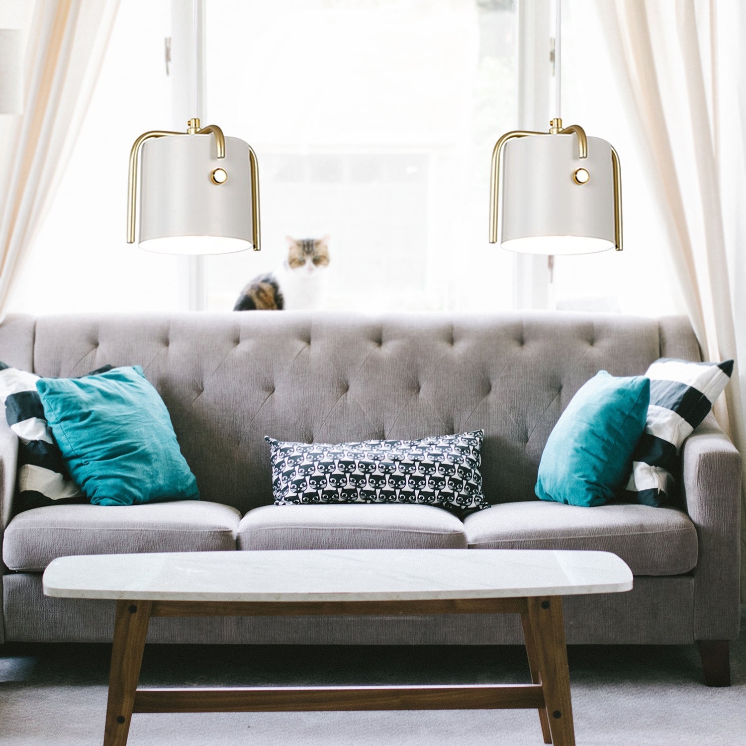 Lampa Sufitowa APP935-1CP Elegent Biała  4