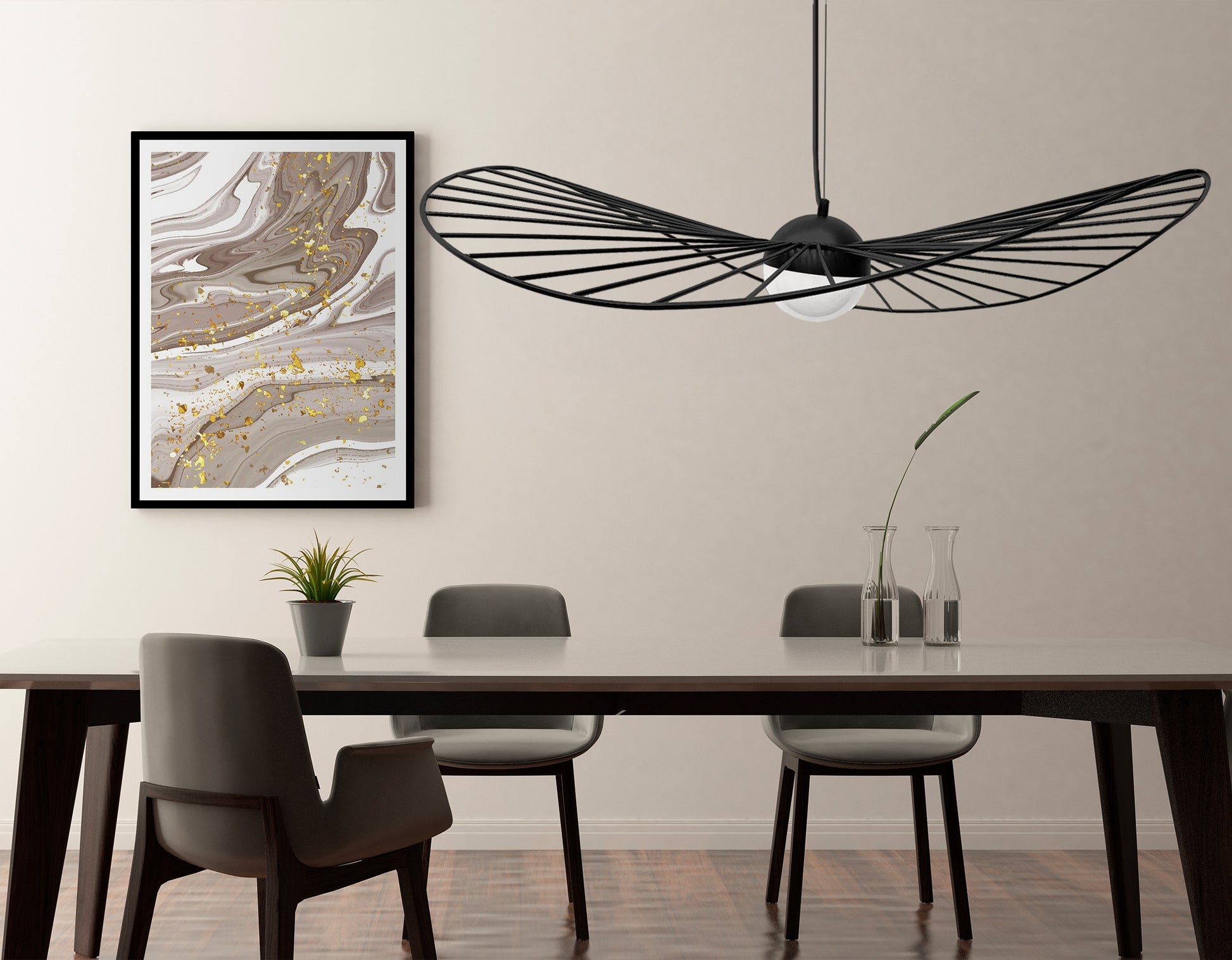 Lampa Wisząca Ażurowa Led 80cm APP652-1CP  5