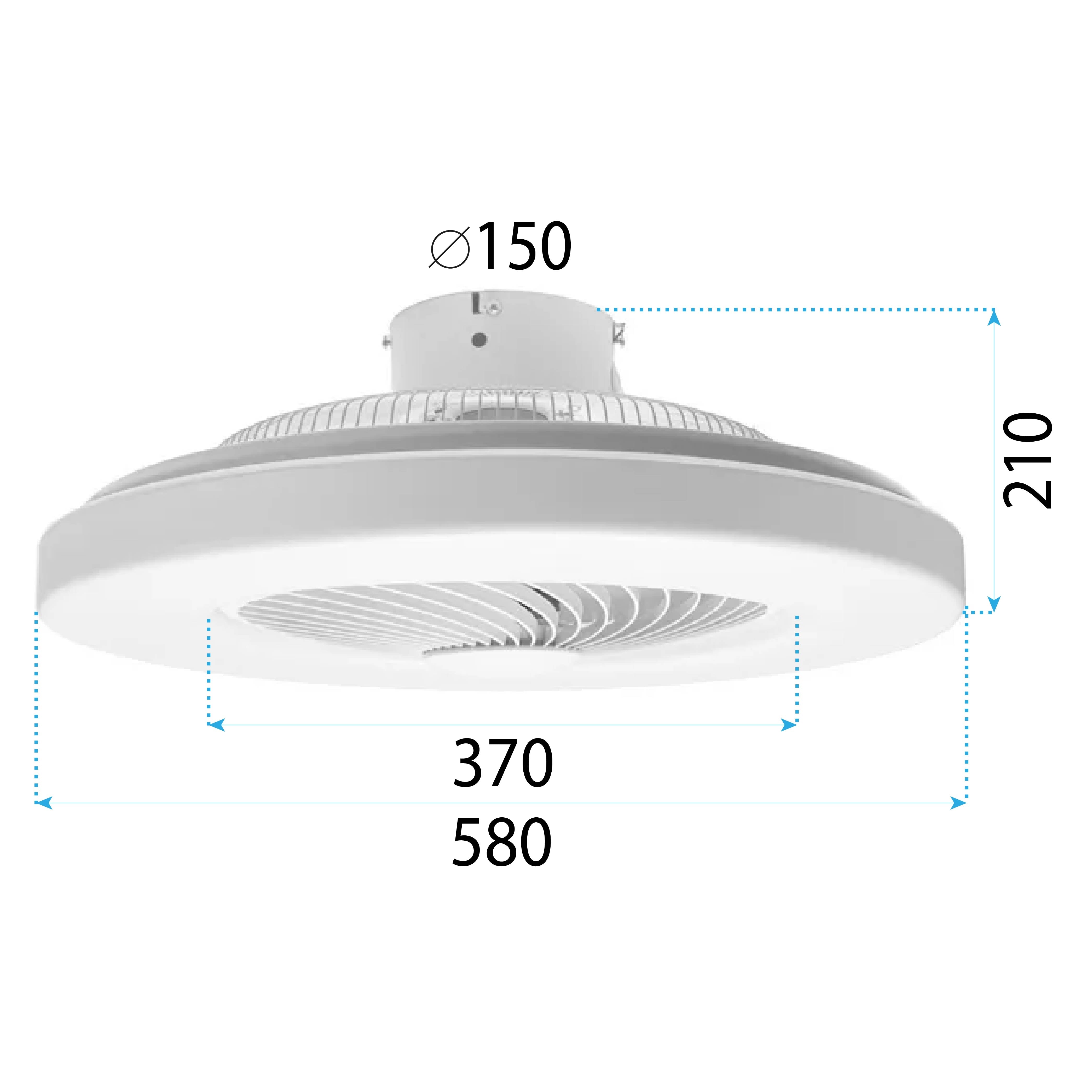 Lampa Z Wiatrakiem App1551-c White  10