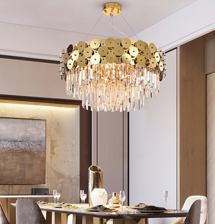 Lampa Kryształowa Wisząca App1473-cp Złota  3