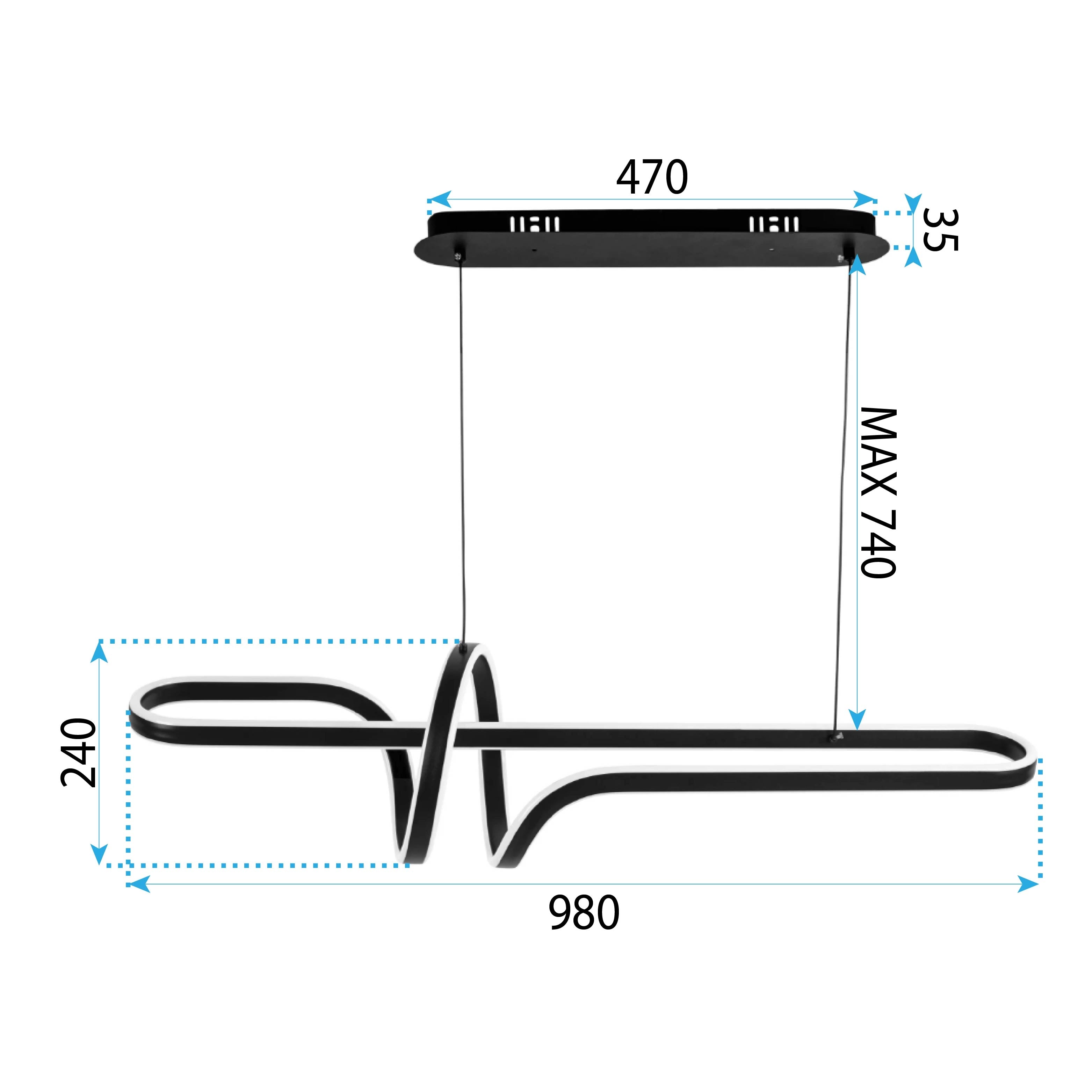 Lampa Wisząca Led G039-cp Złota  7