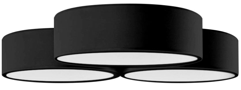 Lampa Plafon App878-c Triple 3x40cm Czarna  2