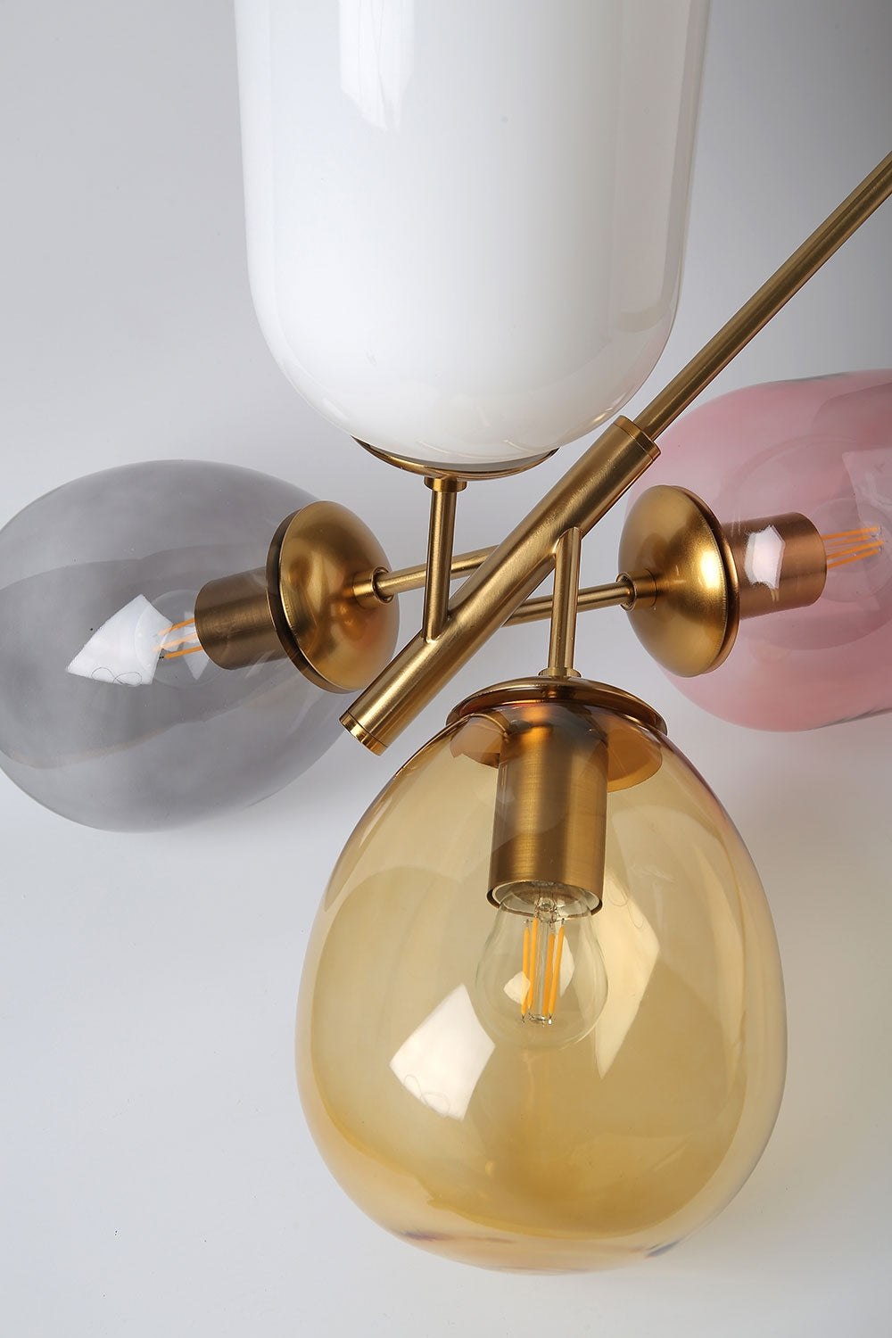 Lampa Sufitowa Wisząca Szklana APP436-4C Multicolor  10