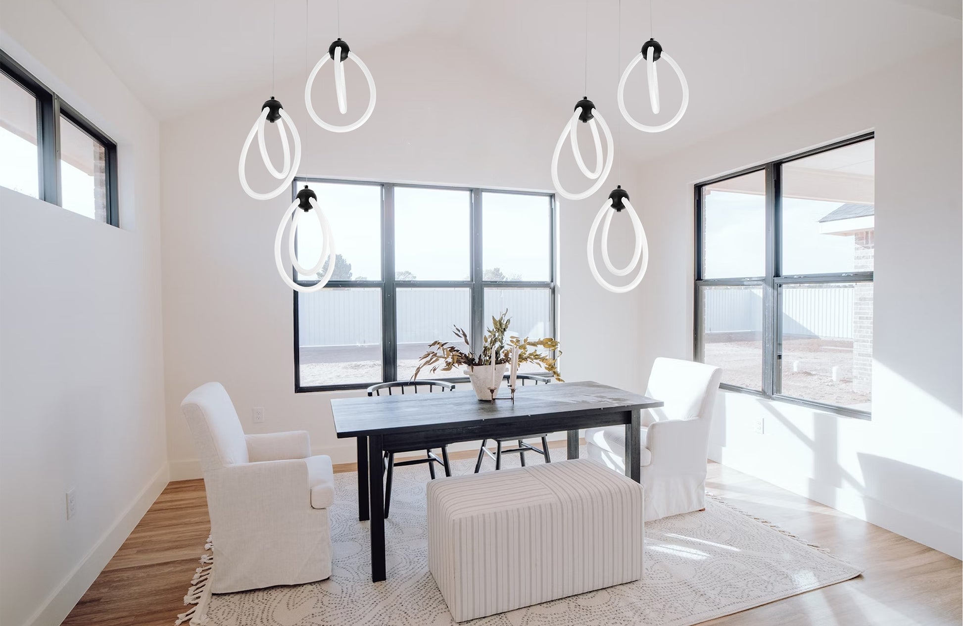 Lampa Wisząca Led G022-3cpr Czarna  5