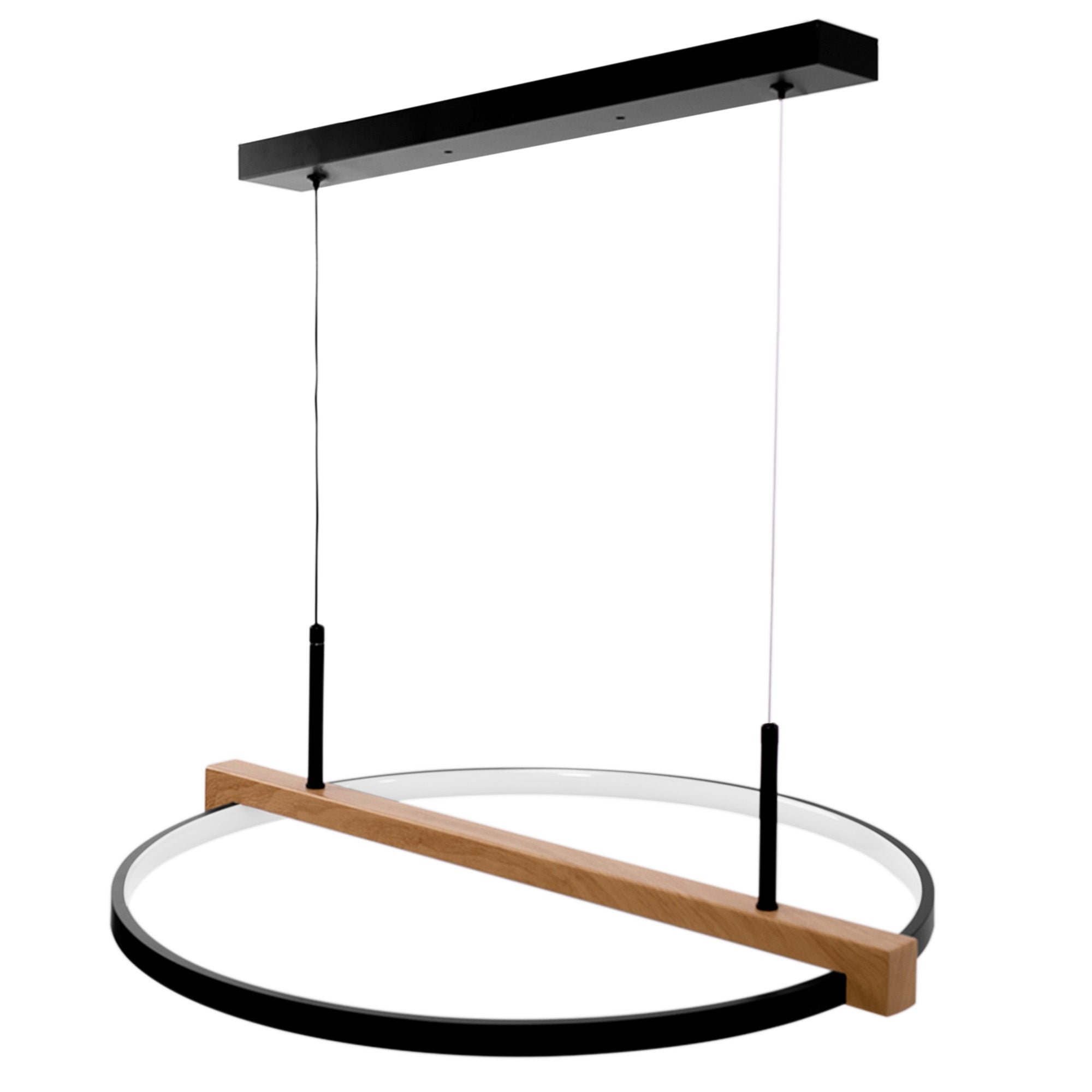 Lampa Led Wisząca Drewno App1530-cp  1