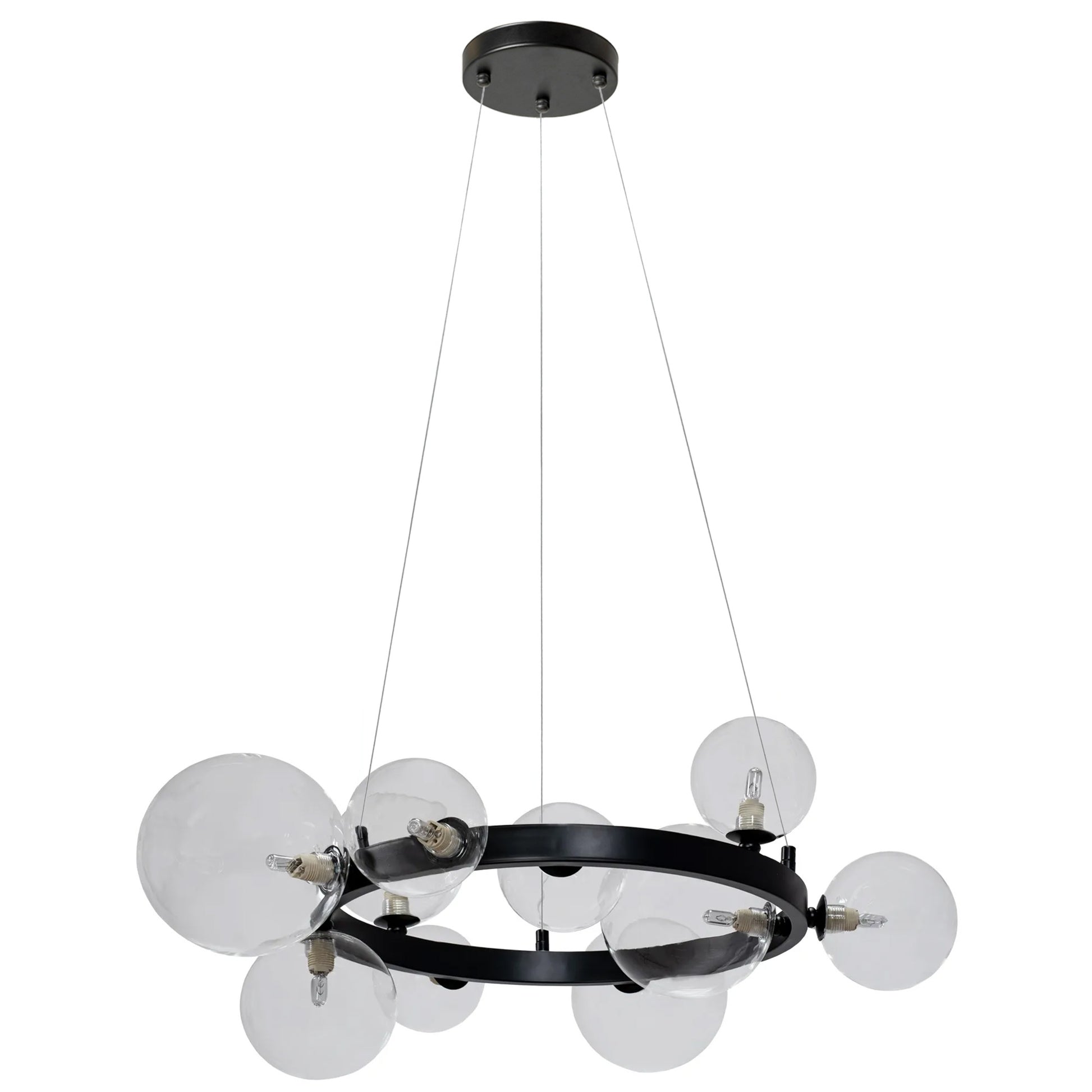 Lampa Wisząca APP1159-10CP Czarna  1