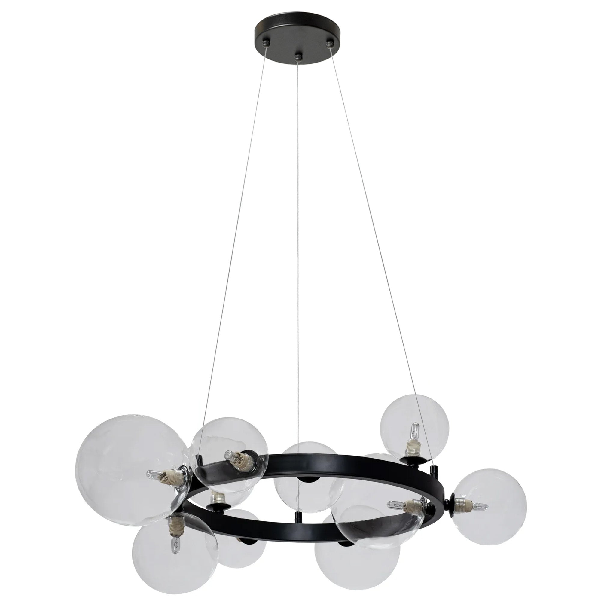 Lampa Wisząca APP1159-10CP Czarna  1