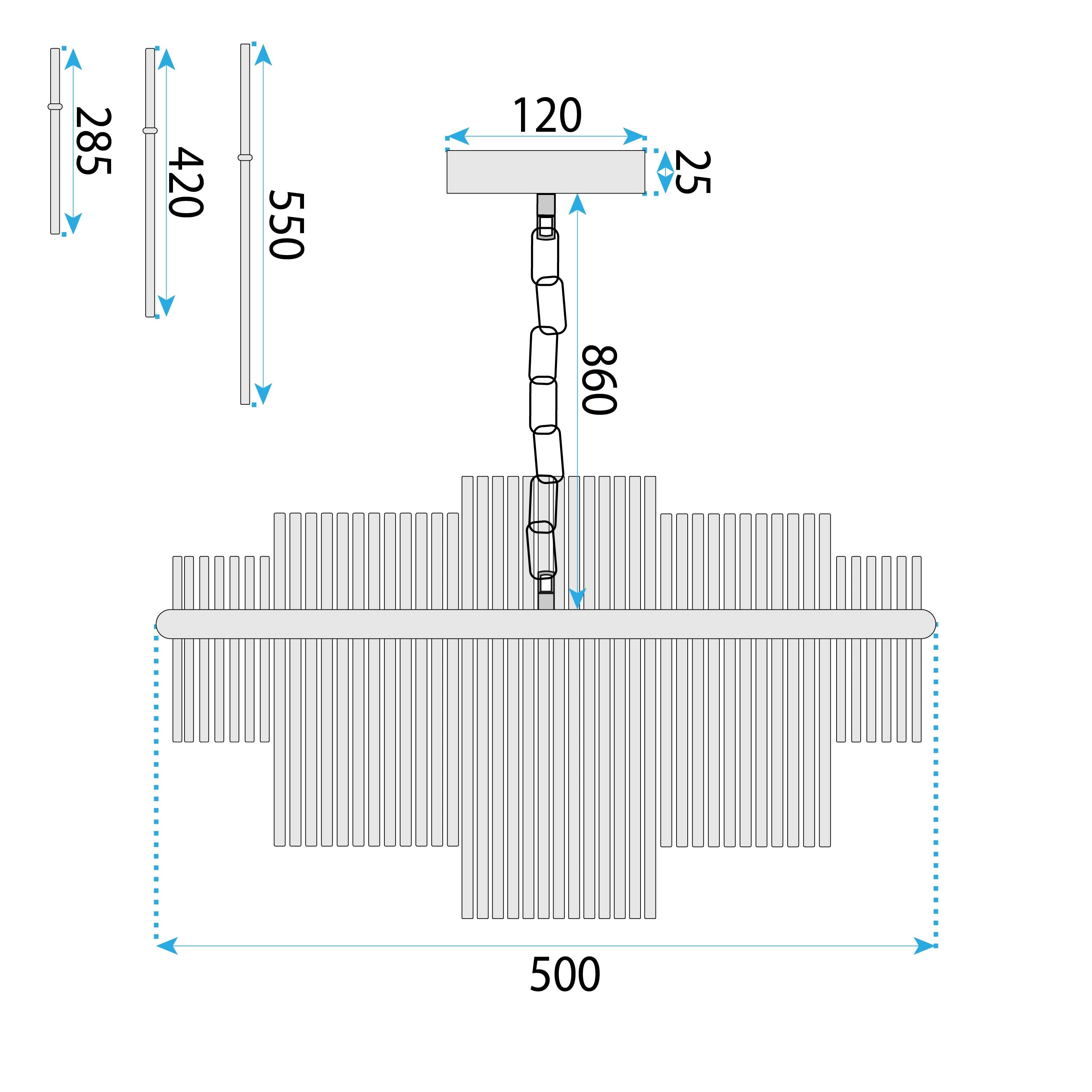 Lampa Kryształowa Wisząca APP1653-6CP  10