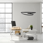 Lampa Sufitowa Wisząca Loop Led + Pilot App796-cp Czarna  1