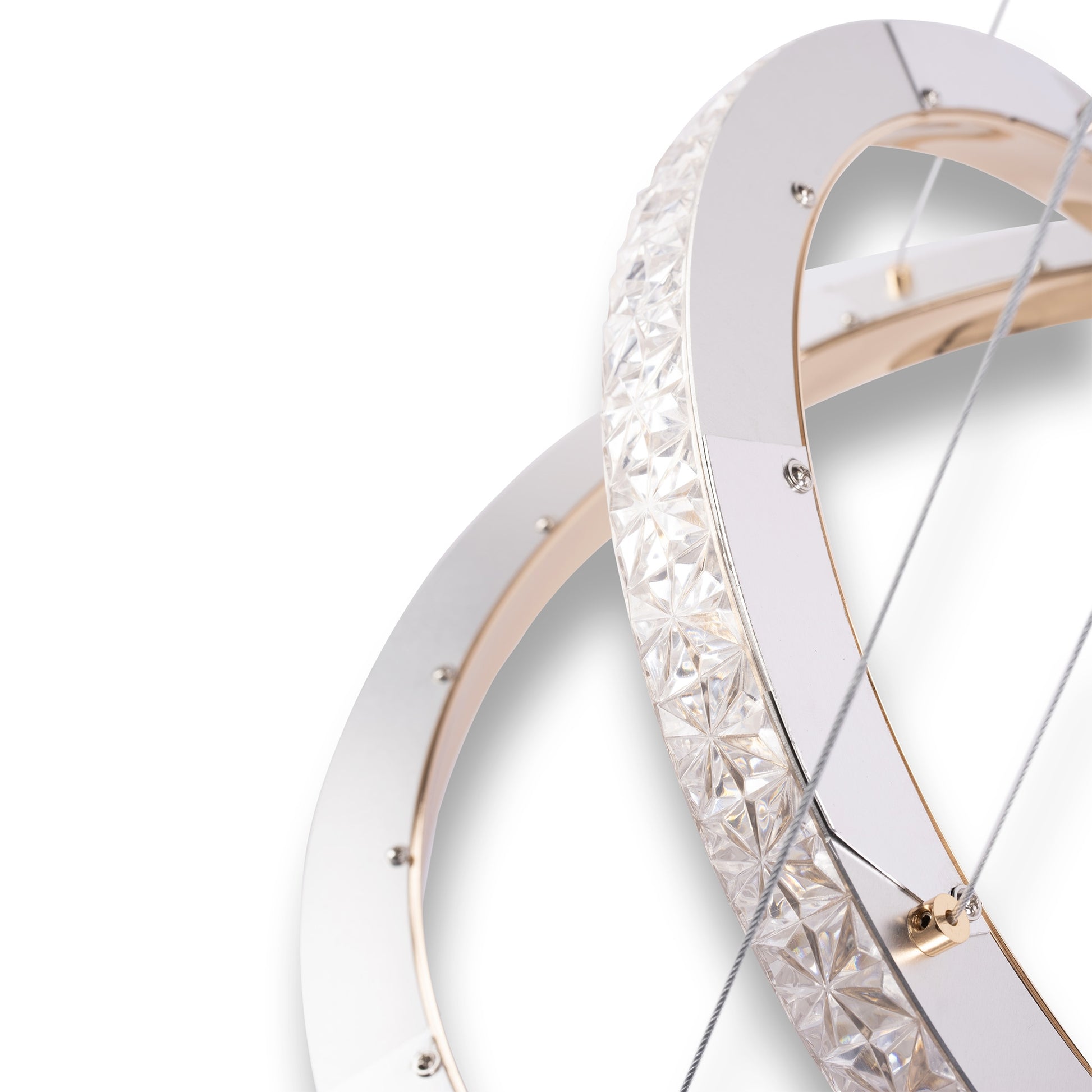 Lampa Wisząca Led Ms011-cp Różowe Złoto 59cm  3