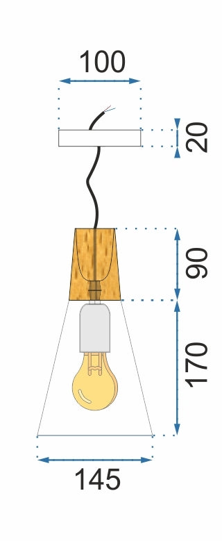 Lampa Sufitowa Scandi B APP058-1CP Biała  2