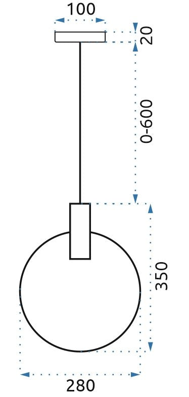 Lampa Sufitowa Wisząca APP485-1CP Złota  9
