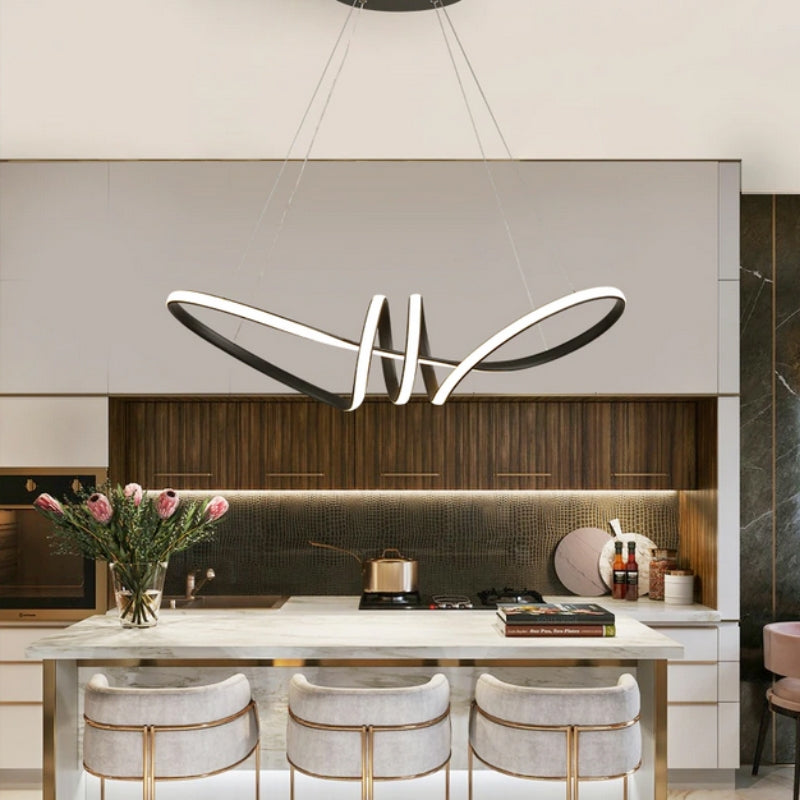 Lampa Sufitowa Nowoczesna Led + Pilot App823-cp Czarna  2