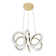 Lampa Wisząca Led G037-cp Złota  1