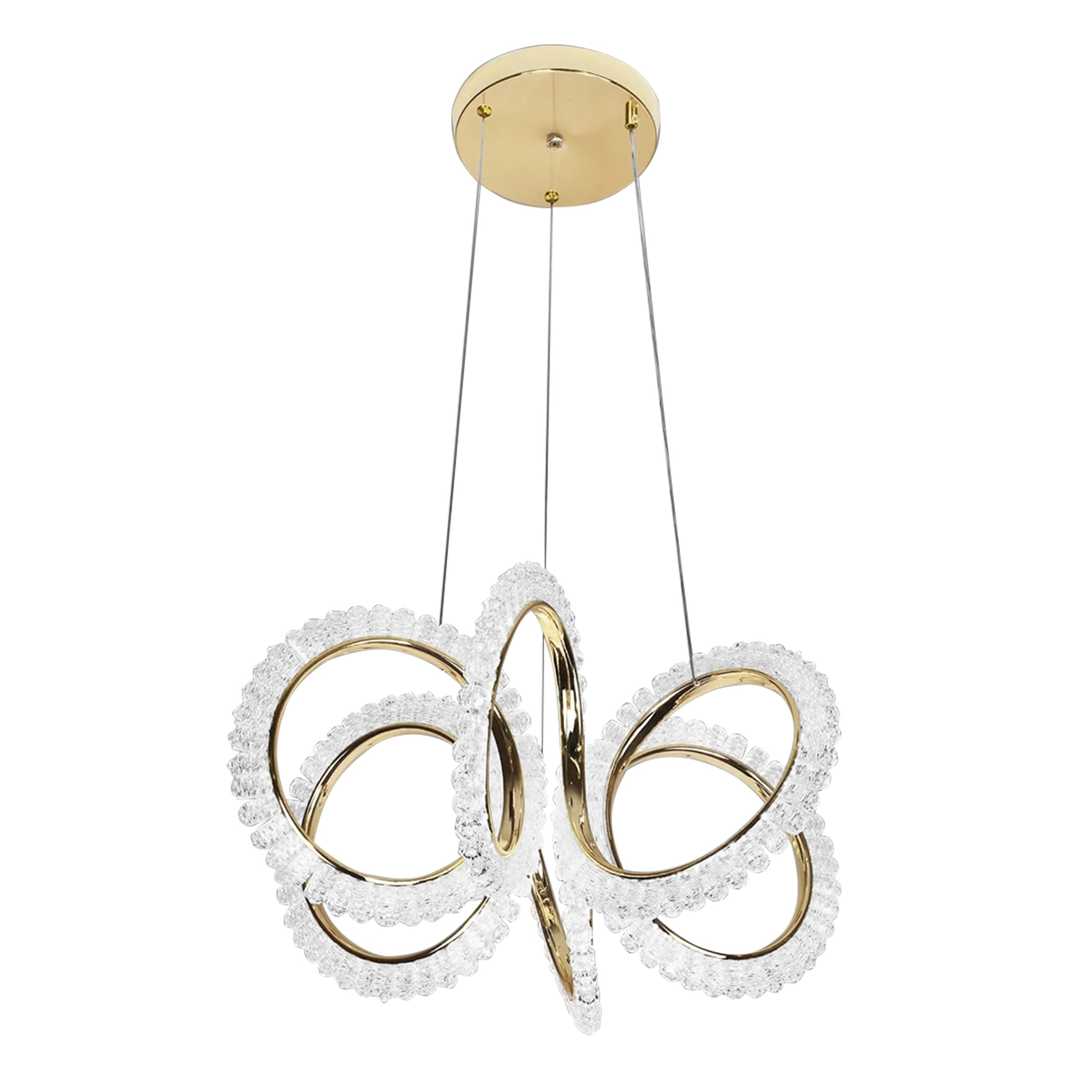 Lampa Wisząca Led G037-cp Złota  1