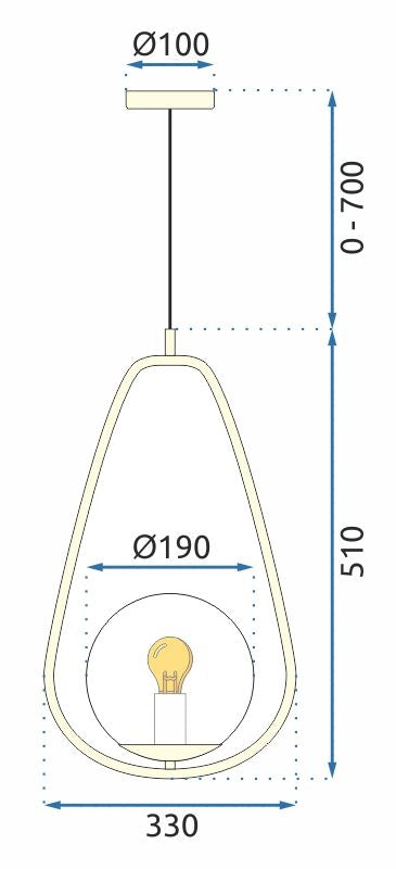 Lampa Sufitowa Wisząca Szklana Kula APP472-1CP Biała  9