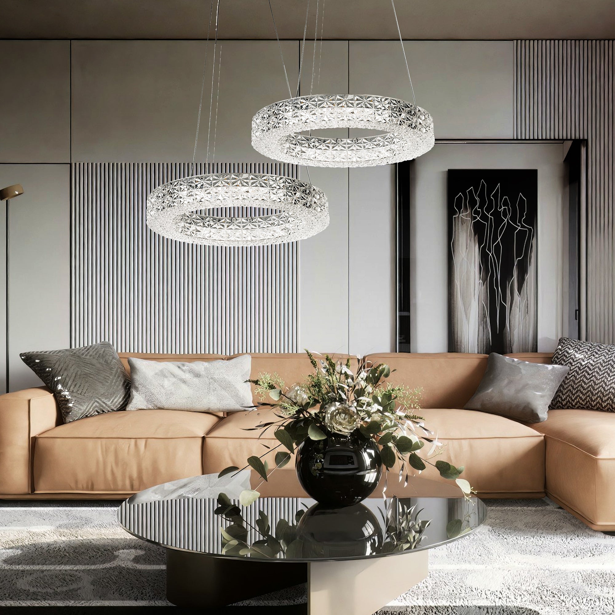 Lampa Wisząca Led Ms004-cp 40cm Chrom  2