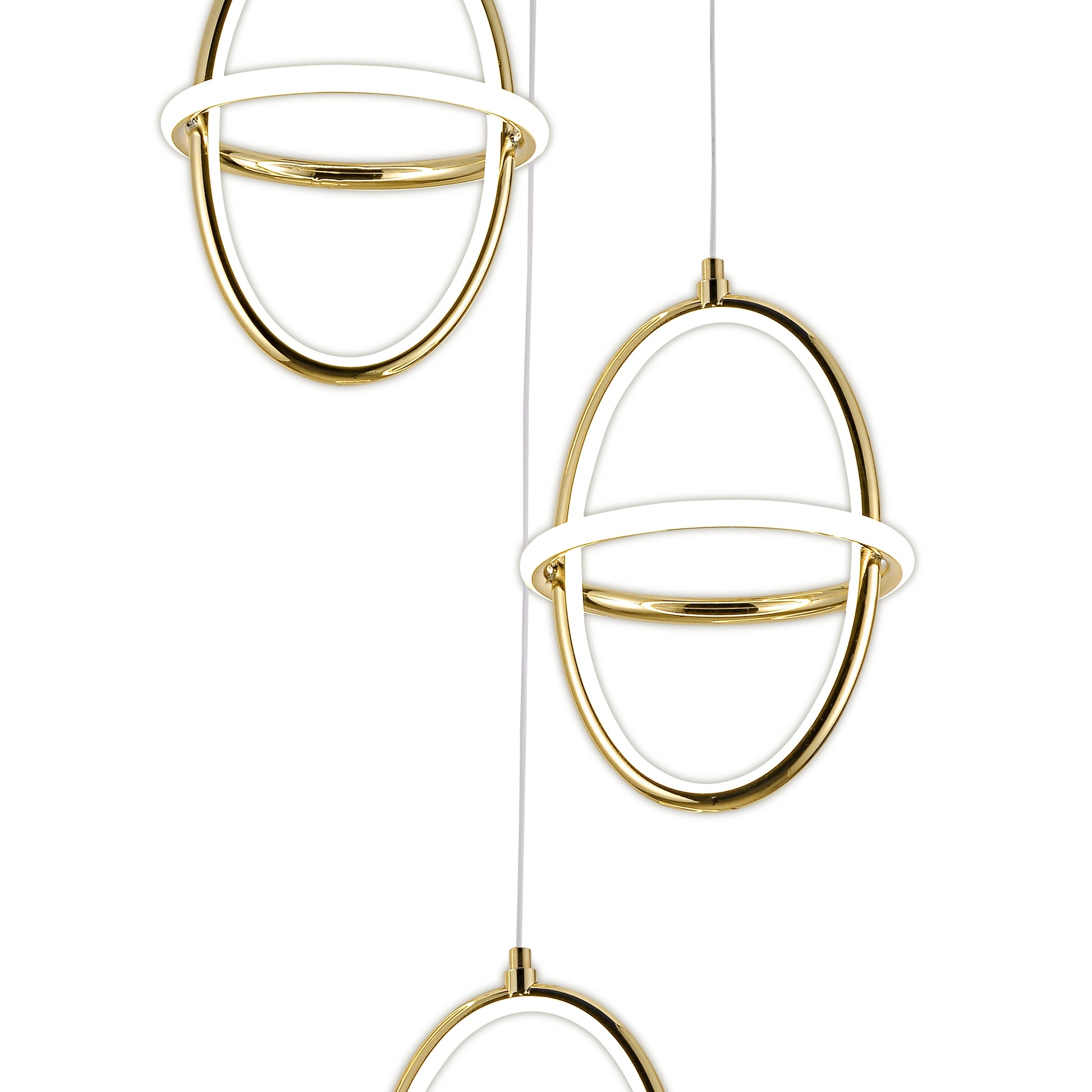 Lampa Wisząca Led G064-3cpr Złota  4