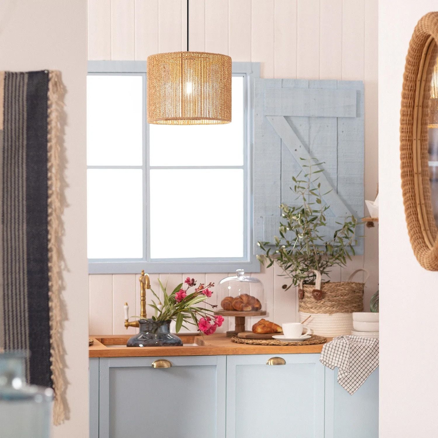 Lampa Wisząca Boho 40cm APP1325-1CP  4