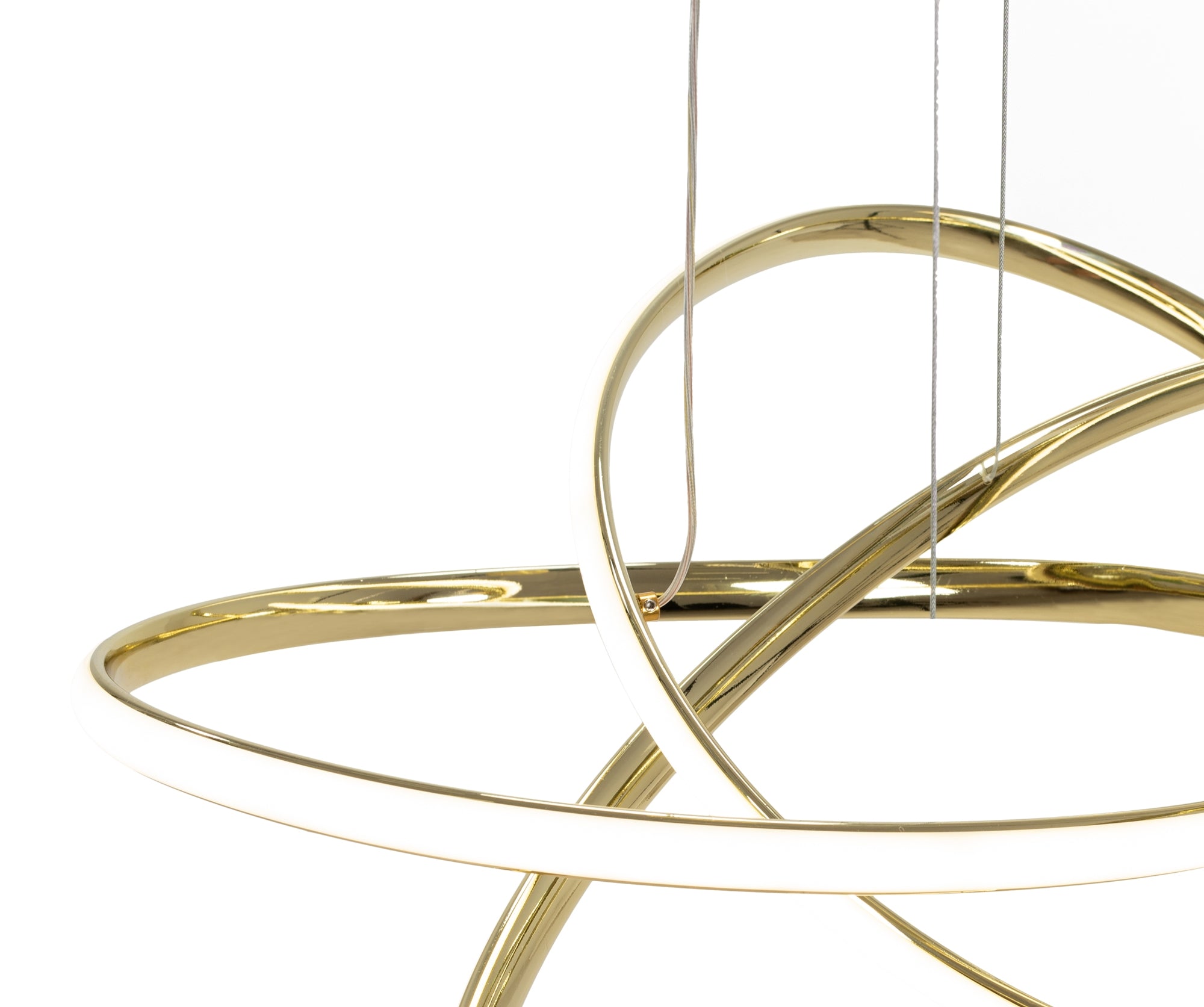 Lampa Sufitowa Nowoczesna Led + Pilot App815-cp Node Złota  3