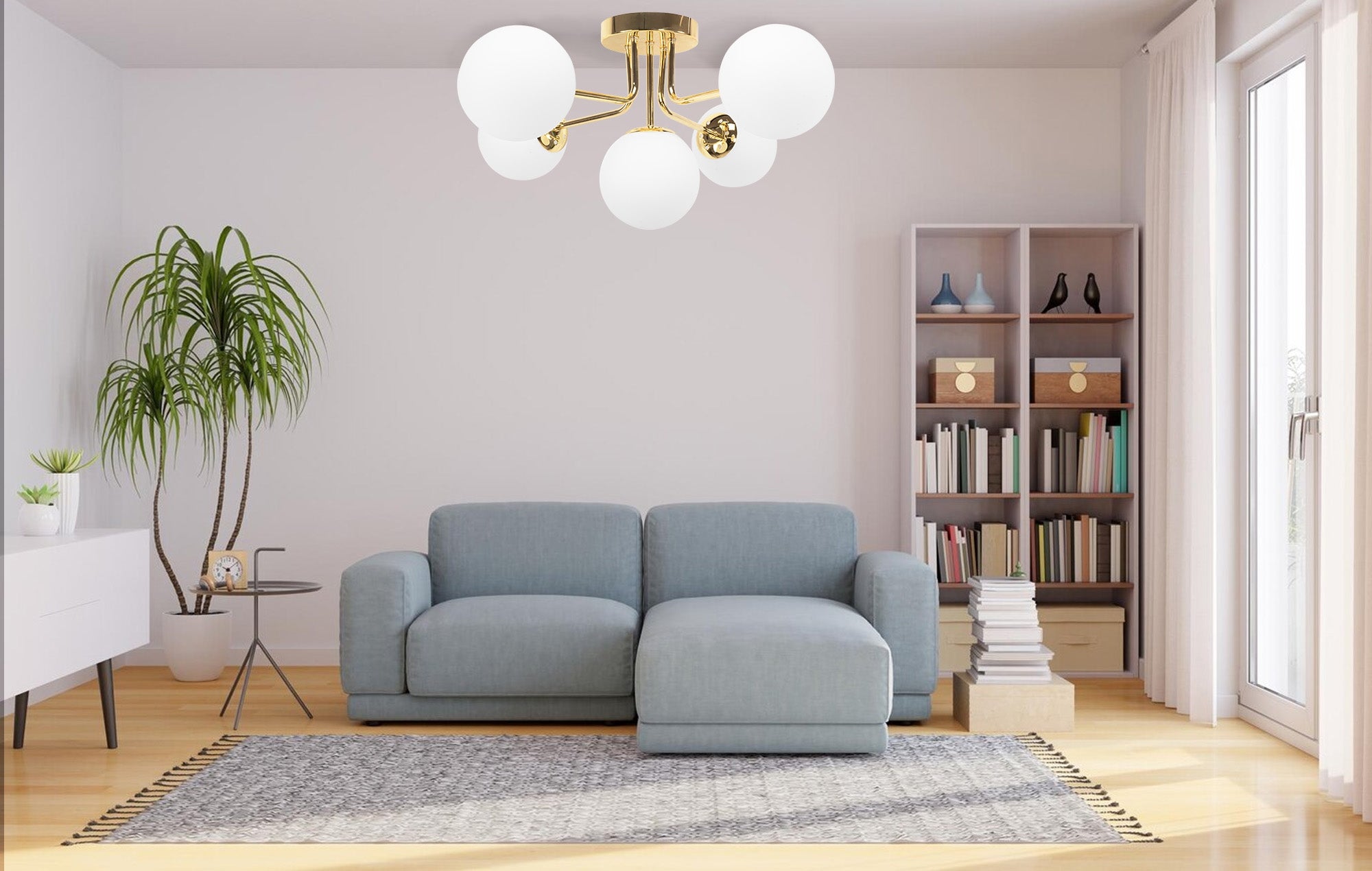 Lampa Sufitowa Złota APP1575-5C  6