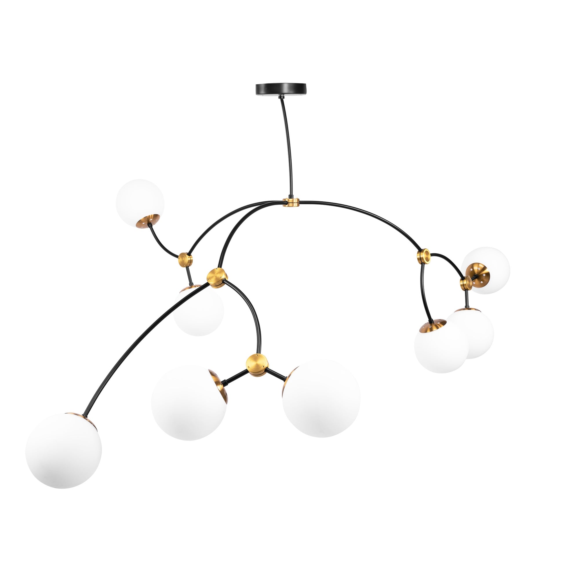 Lampa Wisząca Sufitowa Czarny Mat APP1673-8CP  2