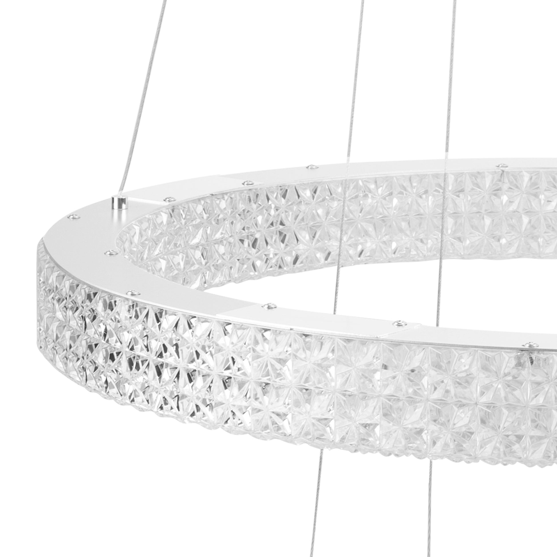 Lampa Wisząca Led Kryształowa Ms008-cp Chrom  3