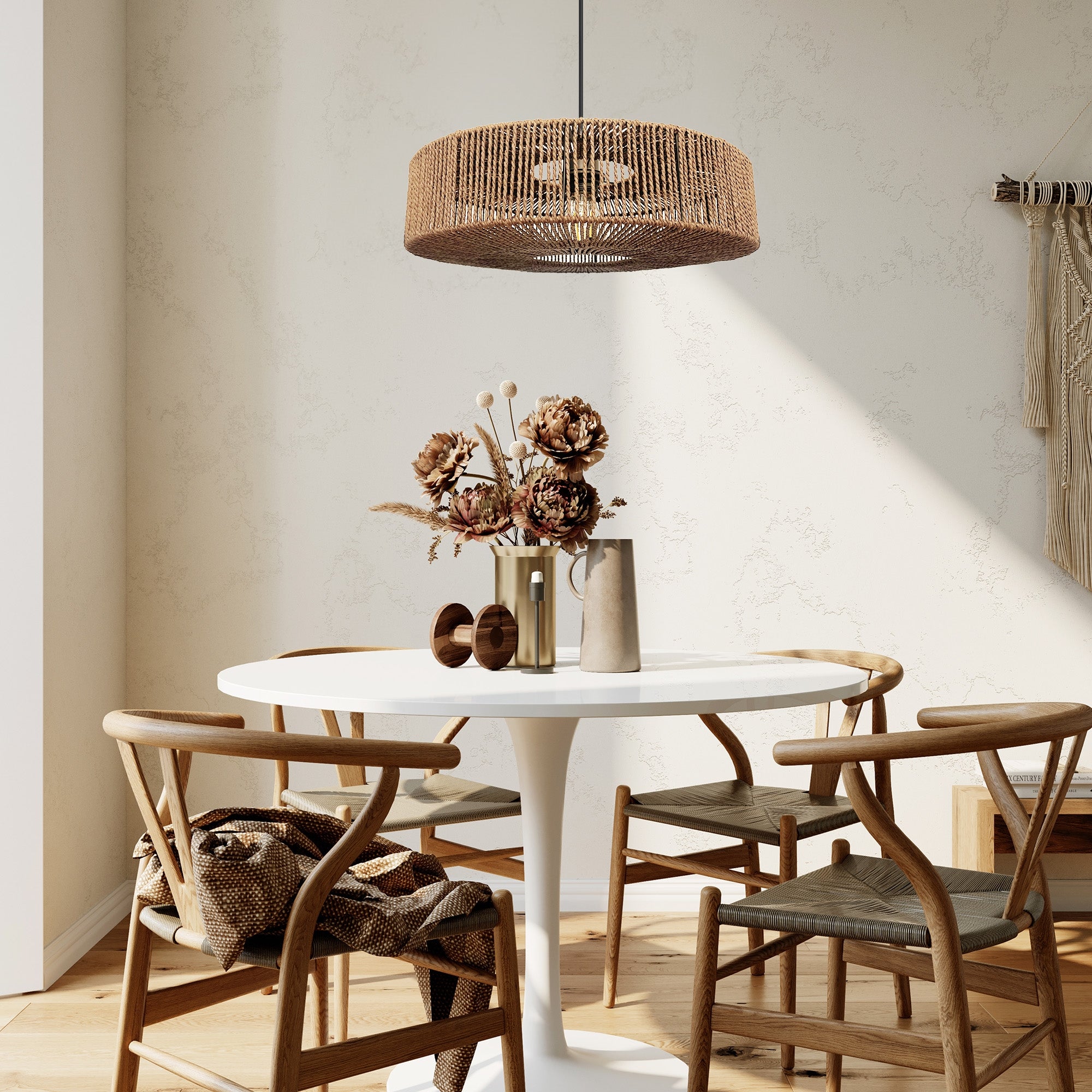 Lampa Wisząca Boho APP1294-1PC Beż  6