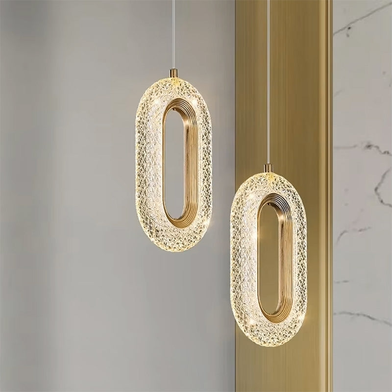 Lampa Wisząca Kryształowa Led G113-1cp Złota  8