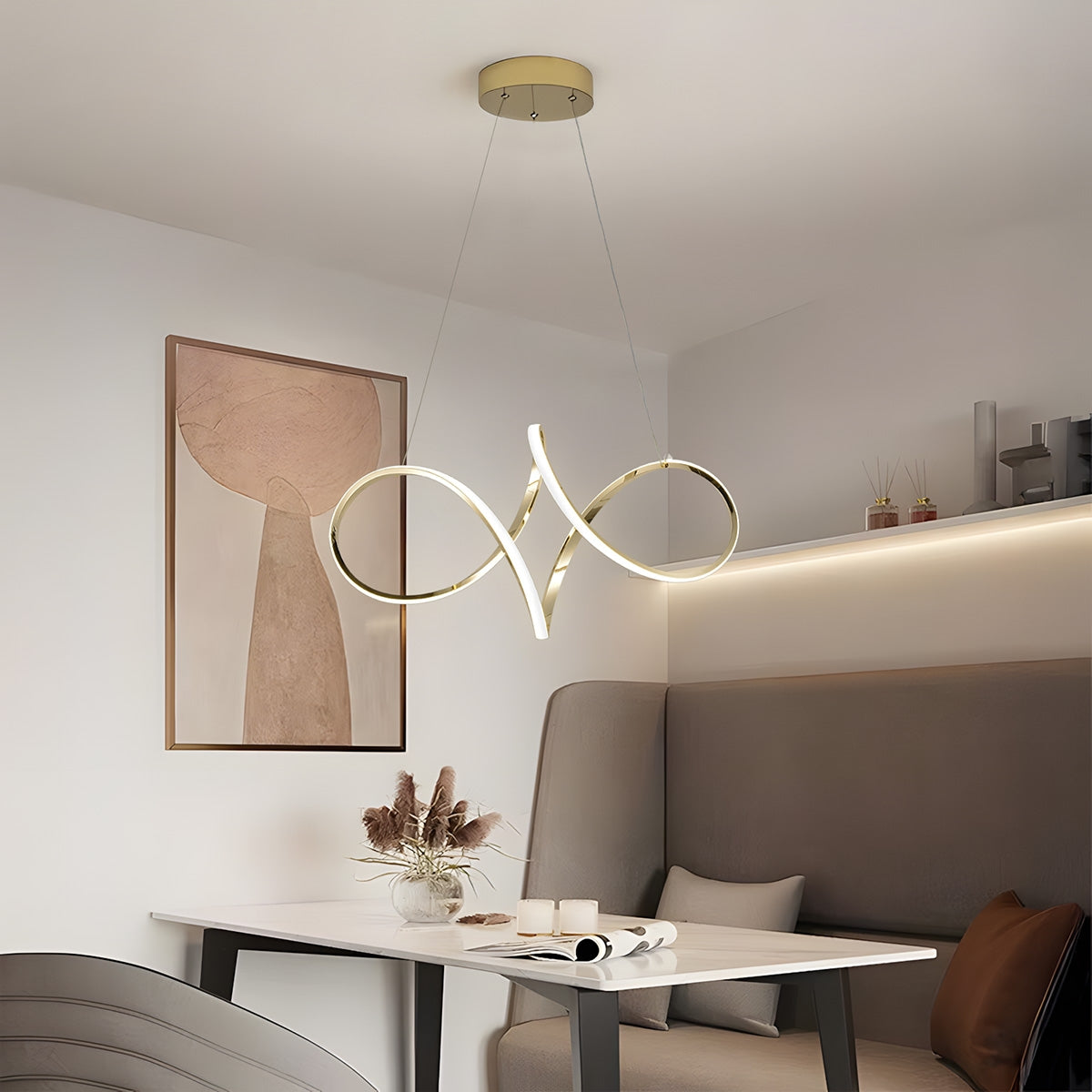 Lampa Wisząca Led G081-1cp Złota  6