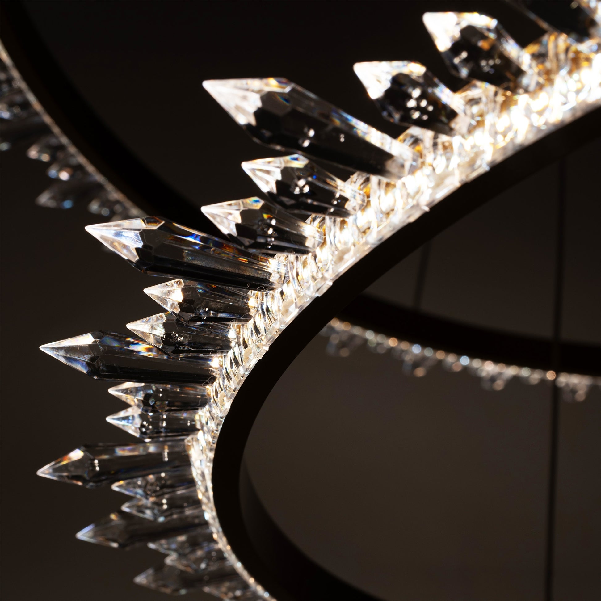 Kryształowa Lampa Sufitowa Led APP1609-3C Złota  2