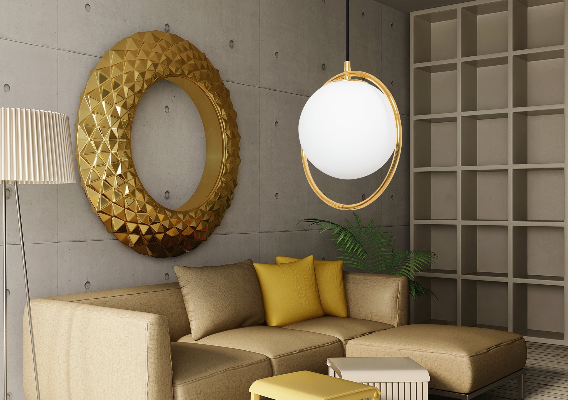 Lampa Sufitowa Wisząca Szklana Kula APP430-1CP Biała  5