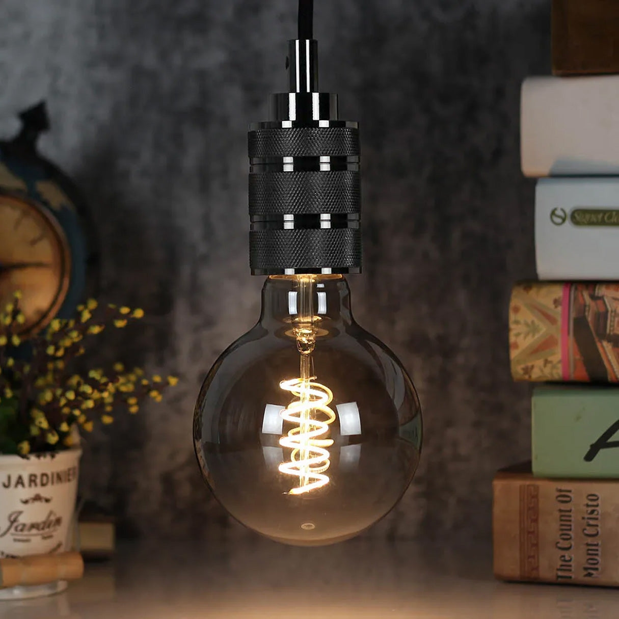 Lampa Sufitowa Wisząca Oprawka APP342-1CP Czarna  7