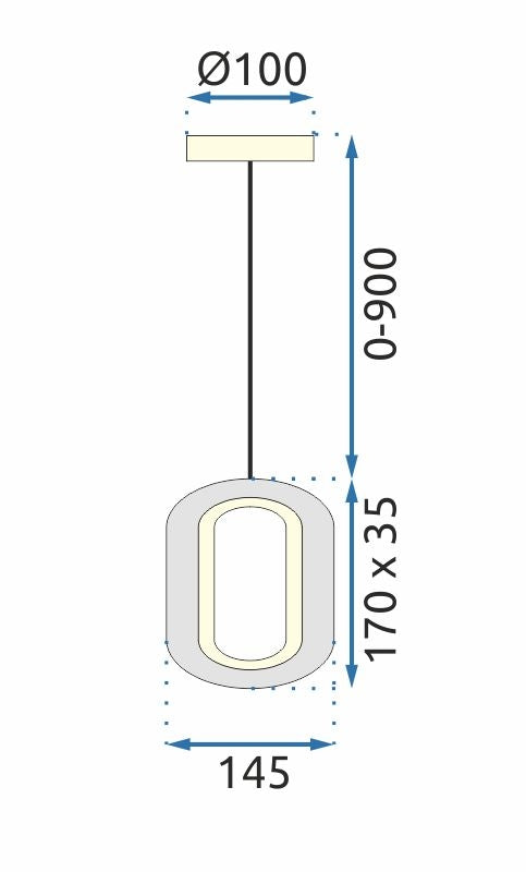 Lampa Wisząca Kryształowa Led G114-1cp Złota  6