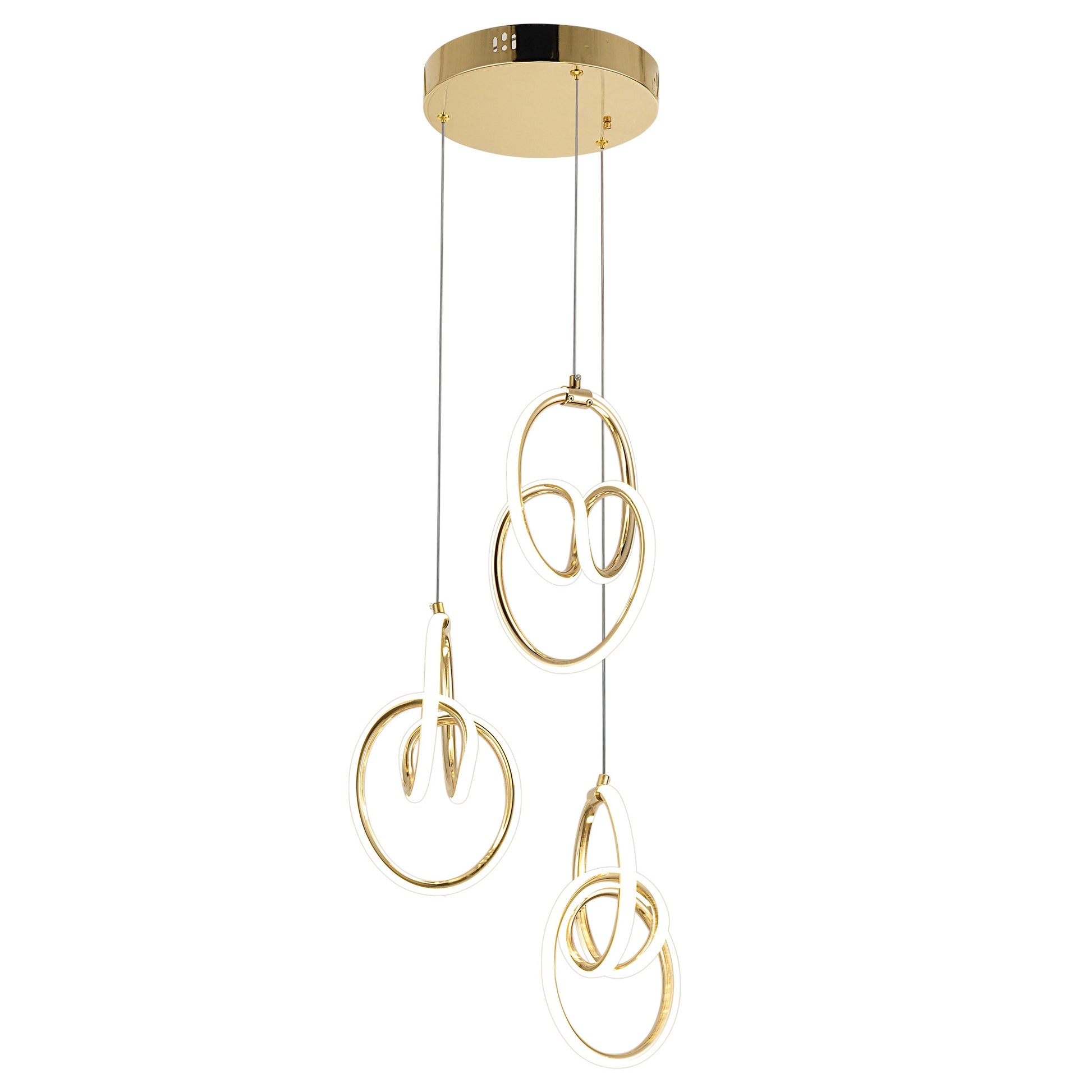 Lampa Wisząca Led G082-3cpr Złota  8