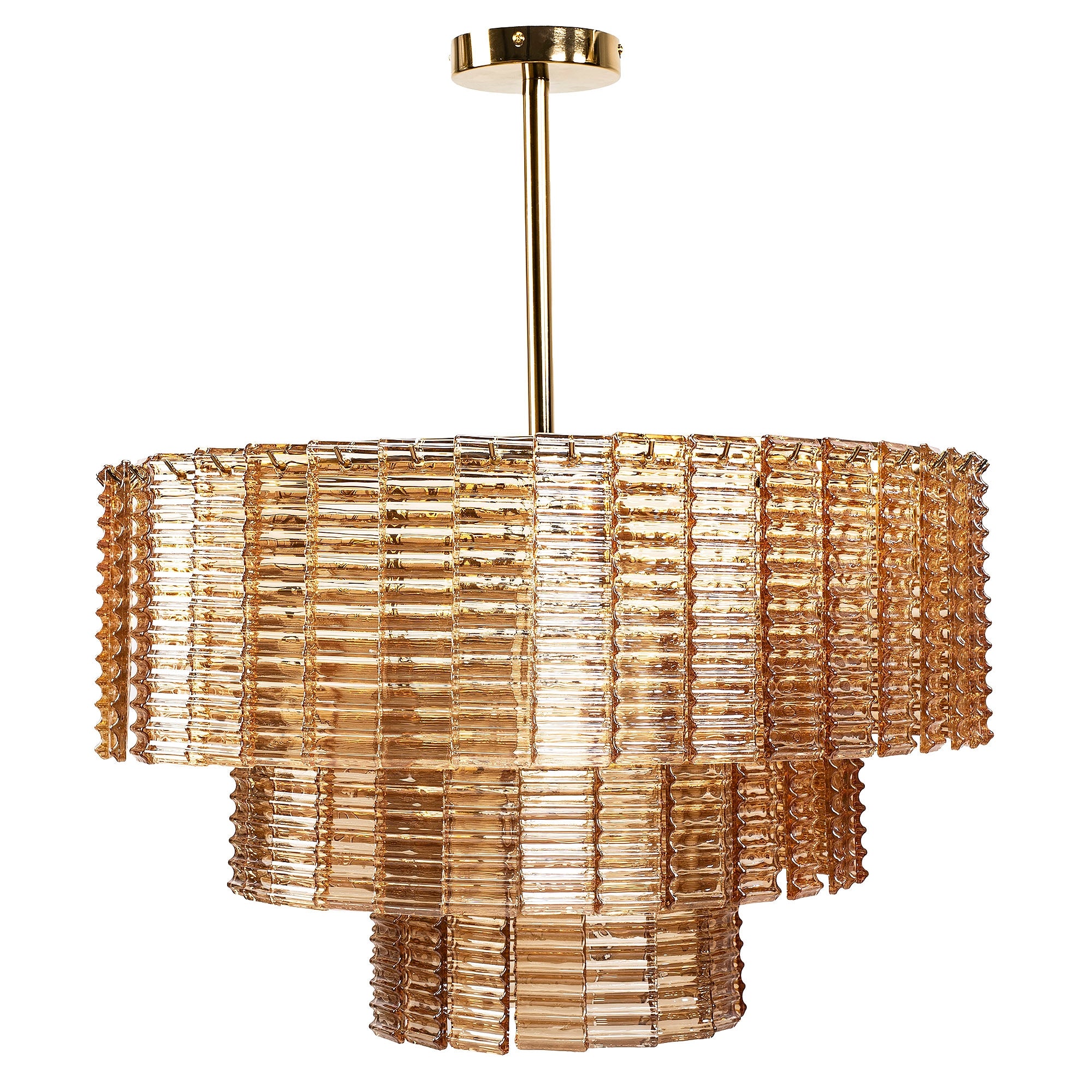 Lampa Sufitowa Wisząca APP1677-8CP Brązowa  1