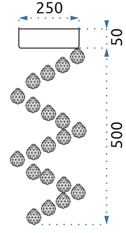 Lampa Kryształowa Plafon APP785-1C  7