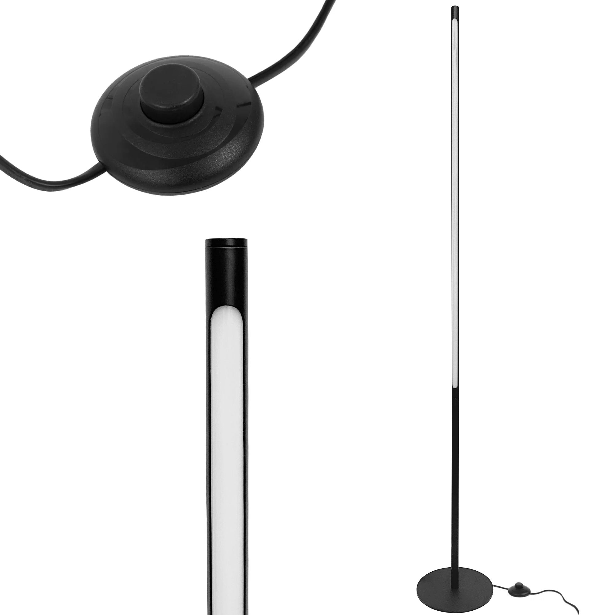 Lampa Stojąca Podłogowa Led App1415-f Black  1