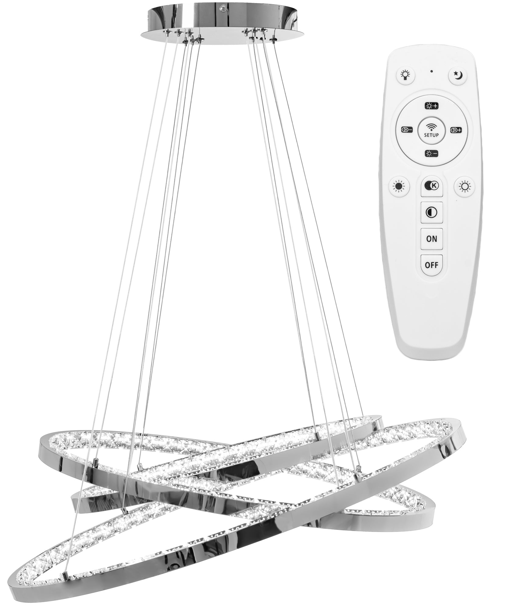 Lampa Kryształowa Wisząca APP772-3CP  1