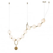 Lampa Sufitowa Wisząca Led APP1444-10CP Złota  1