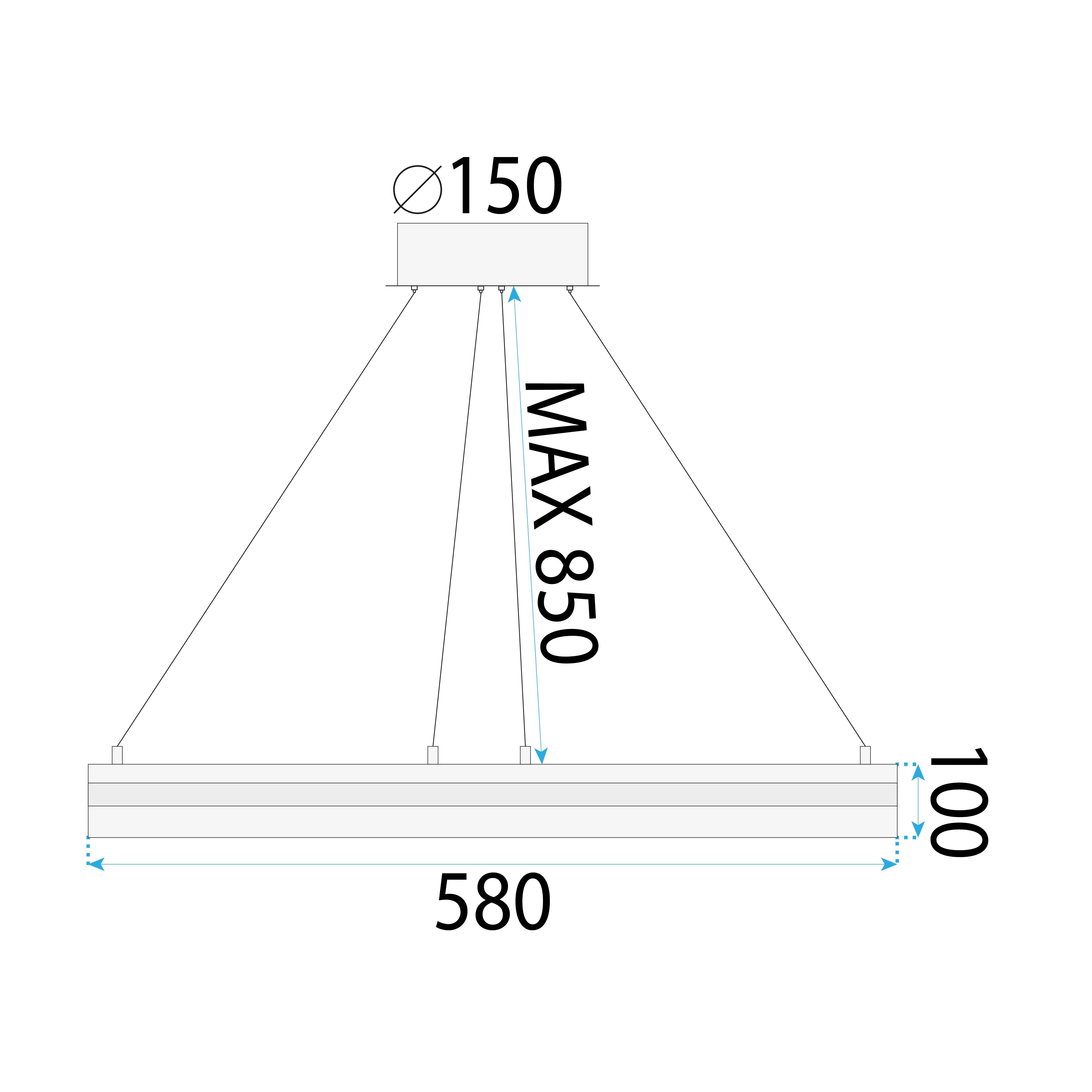 Lampa Sufitowa Wisząca Led App1672-cp Gold  9