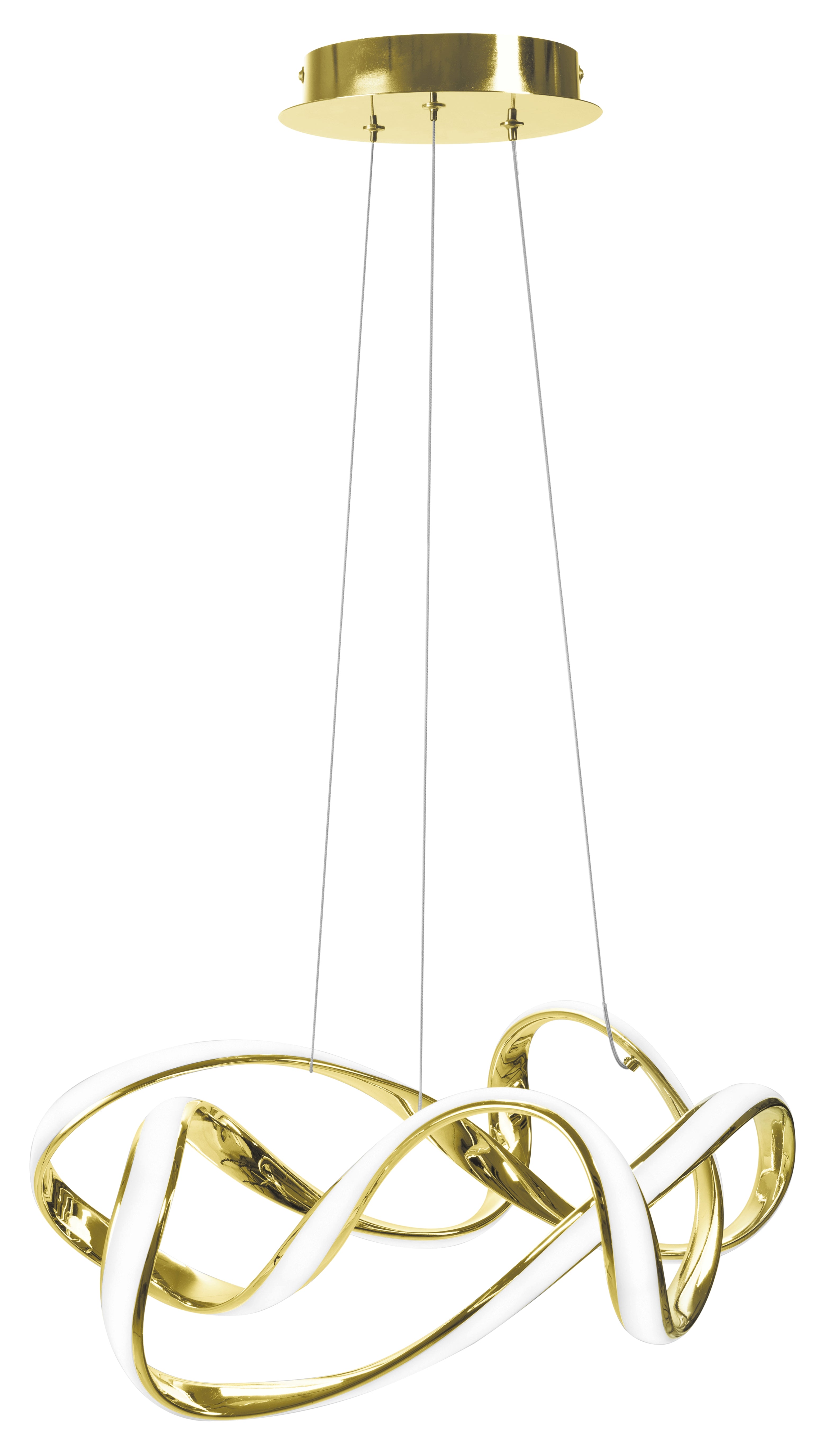 Lampa Sufitowa Nowoczesna Led + Pilot Eve App821-cp Złota  2