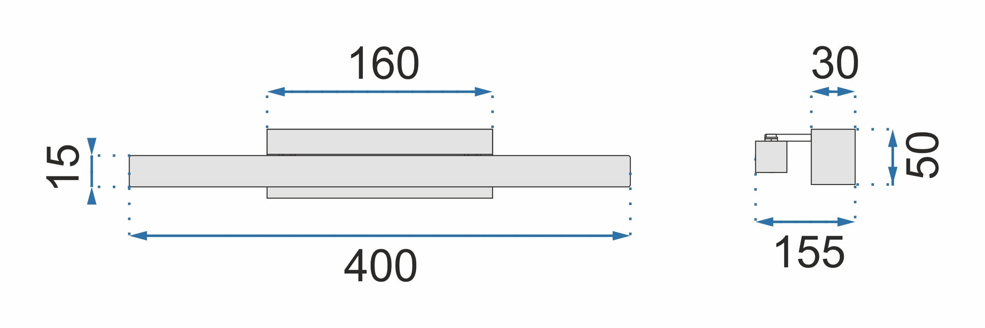 Kinkiet Led Gold 40cm APP833-1W  7