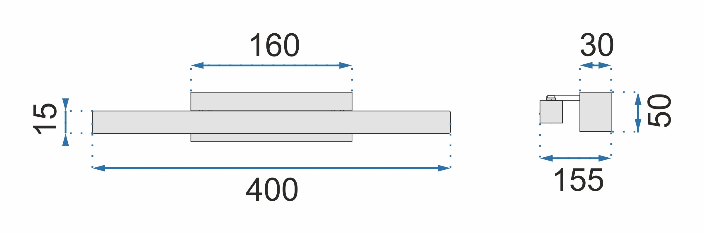 Kinkiet Led Gold 40cm APP833-1W  7