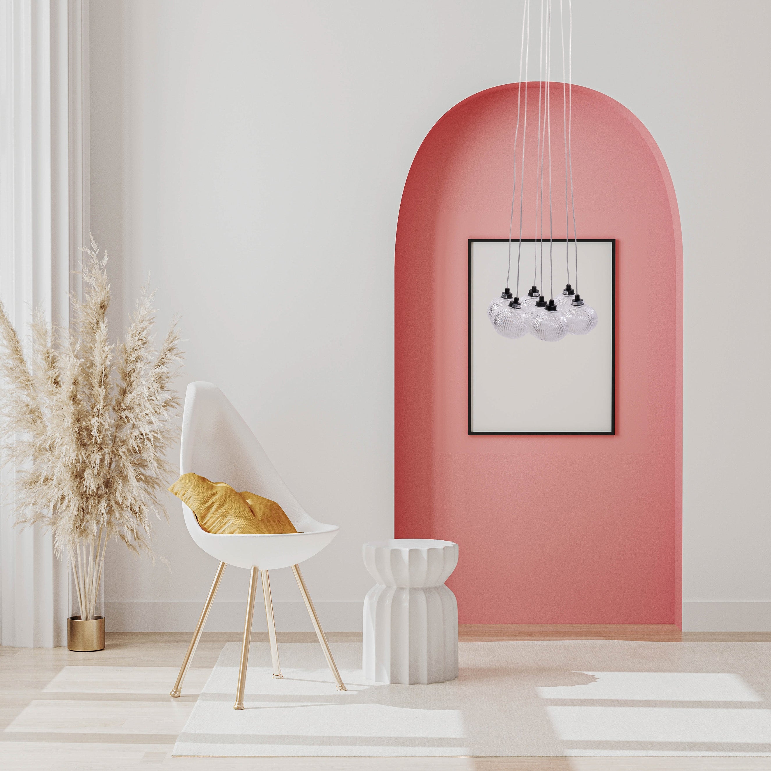 Lampa Sufitowa Ms020-7cp Czarna  2